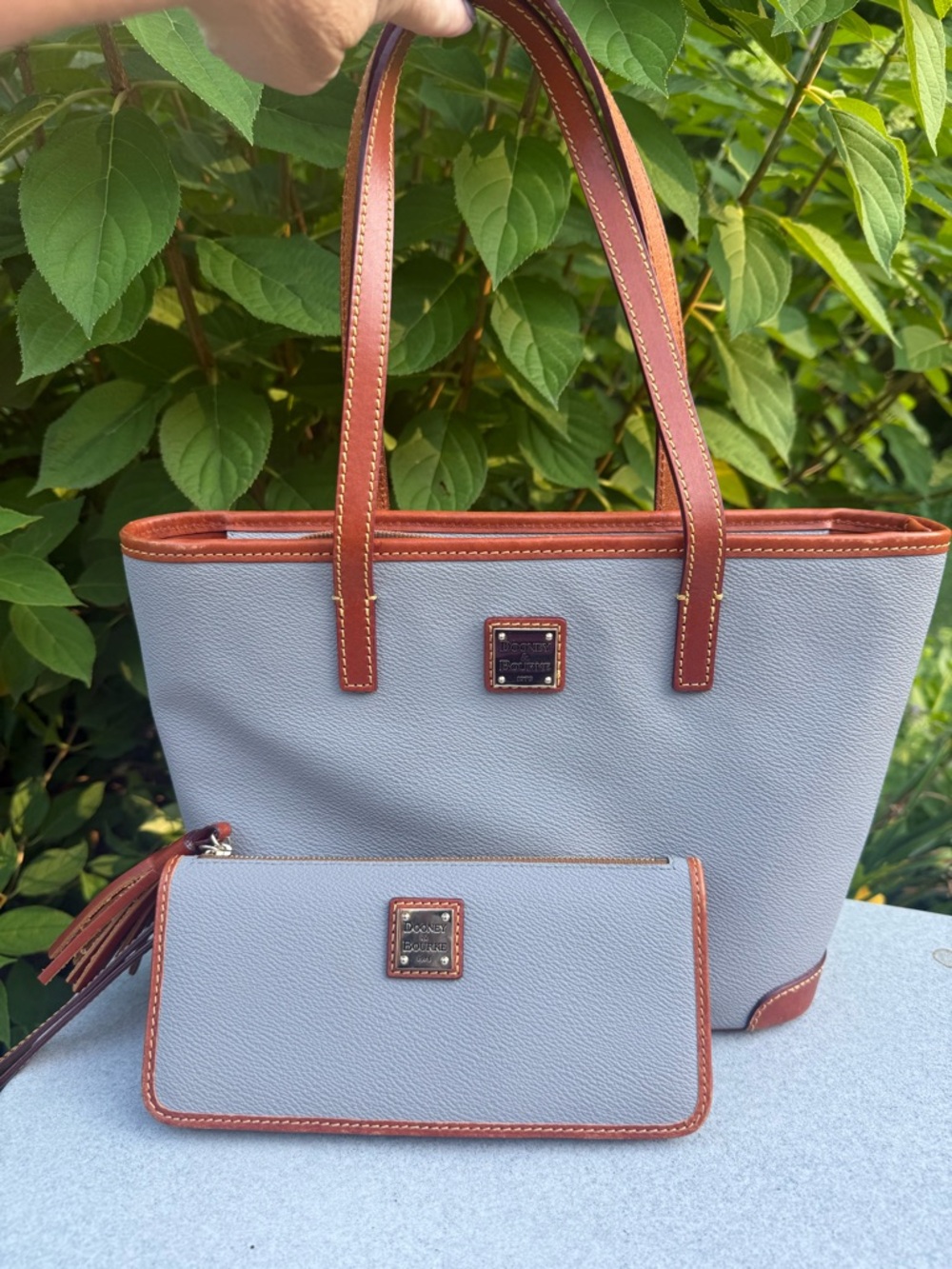 Dooney & Bourke Pebble Grain Charleston Shopper with Matching Wallet